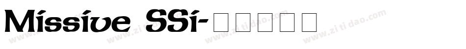 Missive SSi字体转换